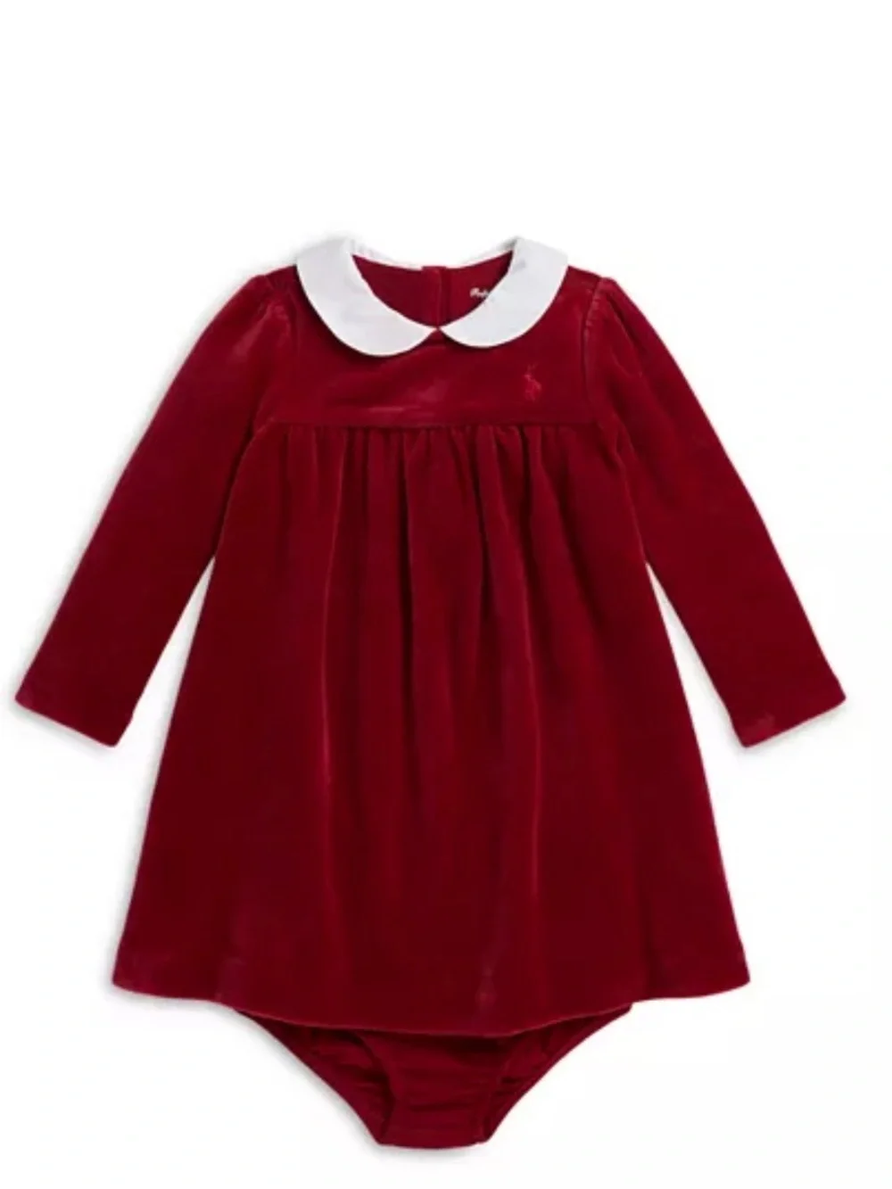 Ralph Lauren Girls' Velour Dress & Bloomer - Baby size: 12mos